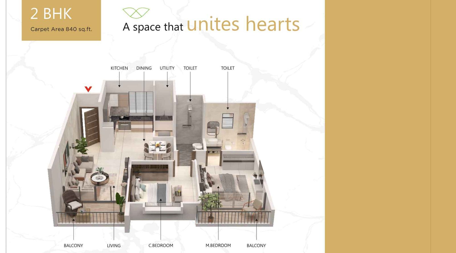 Aditya-Vivaaz-Floor-Plan-2-BHK-840-Sqft